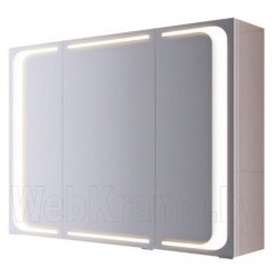 AQWELLA Милан 100 шкаф-зеркало со светильником Mil.04.10