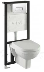 Vitra унитаз подвесной Form 300 с инсталяцией, кнопкой и сидением
