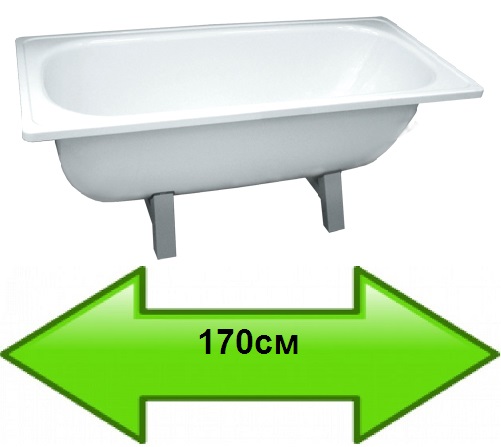стальные ванны 170 см