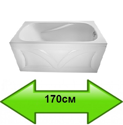 Акриловые ванны 170 см