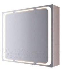 AQWELLA Милан шкаф-зеркало со светильником Mil.04.08
