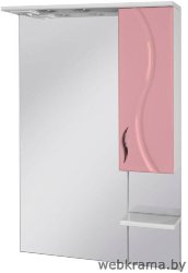 Зеркало в ванную Ювента Бриз БШНЗ 2-65 розовое (Прав/Лев.)
